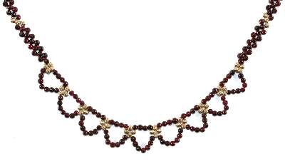 Bild Nr.1: 122-1568 Granatcollier: (Schmuck, Colliers)