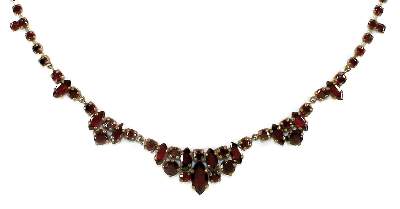 Bild Nr.2: 122-1569 Granatcollier: (Schmuck, Colliers)