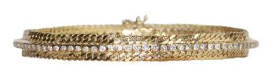 Bild Nr.3: 122-1574 Armband 750 GG mit: (Schmuck, DRC Pforzheim)