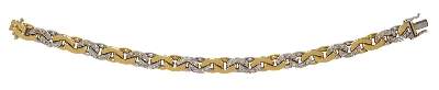 Bild Nr.1: 122-1575 Armband 750 GG/WG mit: (Schmuck, DRC Pforzheim)