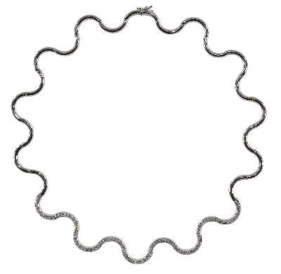 Bild Nr.1: 122-1578 Collier 585 Weissgold: (Schmuck, DRC Pforzheim)