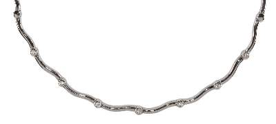 Bild Nr.1: 122-1580 Collier mit 7 Brillanten.: (Schmuck, DRC Pforzheim)