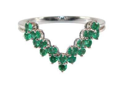 Bild Nr.1: 122-1582 Diamantring 750 WG.: (Schmuck, DRC Pforzheim)