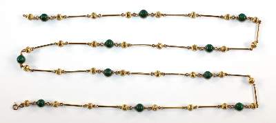 Bild Nr.2: 122-1585 Kugelcollier 750 Gelbgold: (Schmuck, DRC Pforzheim)