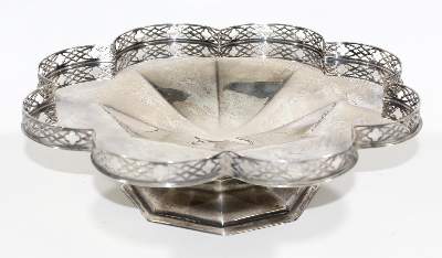 Bild Nr.2: 122-1630 Sheffield Jugendstil Tazza.: (Silber)