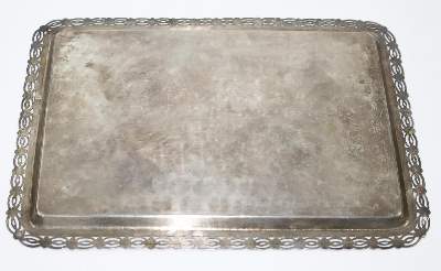 Bild Nr.2: 122-1634 Silbertablett Iran: (Silber)
