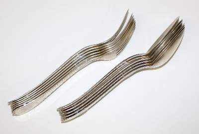 Bild Nr.3: 122-1640 Wilhelm Binder 12 Besteckteile: (Silber)