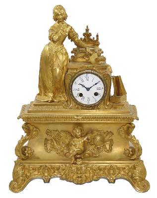 Bild Nr.1: 122-1677 Prunkpendule Paris: (Uhren, Tischuhren)