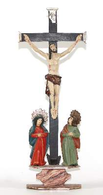 Bild Nr.1: 122-1692 Kl. Altarkreuz: (Volkskunst, Religiöse Volkskunst, Kreuz)