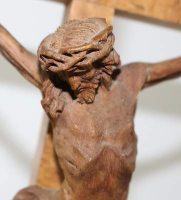Bild Nr.2: 122-1696 Oberammergau Kruzifix: (Volkskunst, Religiöse Volkskunst)