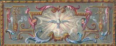 Bild Nr.1: 122-1747 Rokokokartusche: (Varia, Andachtsbilder)