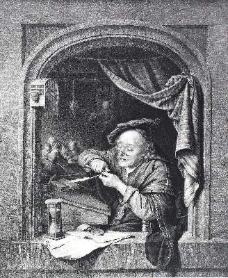 Bild Nr.1: 122-1753 Schreibmeister.: (Varia, Berufe)