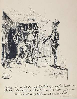 Bild Nr.2: 122-1792 Fahrrad.: (Varia, Karikatur)