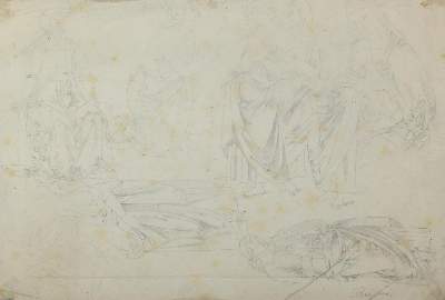 Bild Nr.1: 122-1893 Bleistiftskizzen.: (Varia, Sakral)