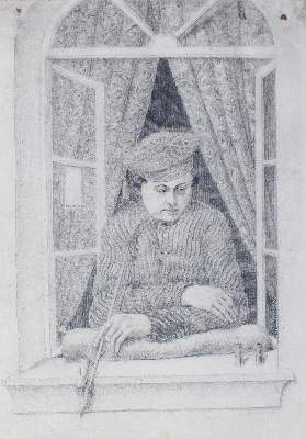 Bild Nr.1: 122-1908 Pfeifenraucher: (Varia, Tabak)