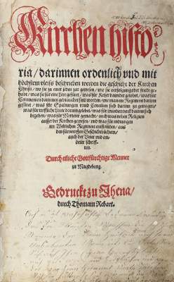 Bild Nr.1: 122-197 Kirchen historia: (Alte Drucke, Handschriften und Theologie)