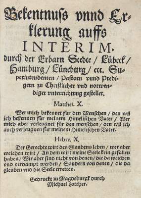 Bild Nr.1: 122-2 (Aepinus,J.).: (Alte Drucke, Handschriften und Theologie)