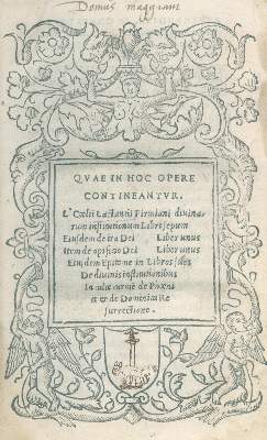 Bild Nr.1: 122-201 Lactantius,L.C.F.: (Alte Drucke, Handschriften und Theologie)