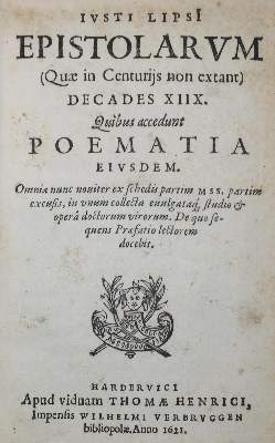 Bild Nr.1: 122-207 Lipsius,J.: (Alte Drucke, Handschriften und Theologie)