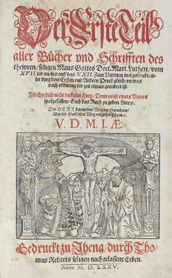 Bild Nr.1: 122-216 Luther,M.: (Alte Drucke, Handschriften und Theologie)