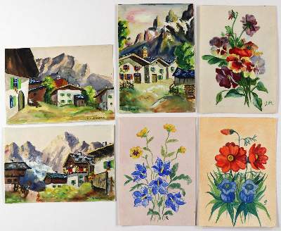 Bild Nr.1: 122-2291 Alpenpanorama.: (Künstlergraphik)