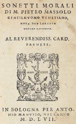 Bild Nr.1: 122-234 Massolo,P.: (Alte Drucke, Handschriften und Theologie)