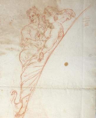 Bild Nr.1: 122-2544 Dante und Beatrice: (Künstlergraphik)