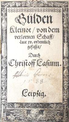 Bild Nr.2: 122-255 Pauli,S.: (Alte Drucke, Handschriften und Theologie)