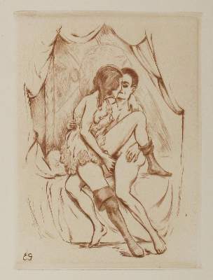 Bild Nr.2: 122-2642 Gerhard,E.: (Künstlergraphik, Erotika - Galantes)