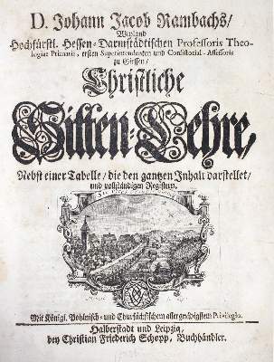 Bild Nr.1: 122-265 Rambach,J.J.: (Alte Drucke, Handschriften und Theologie)