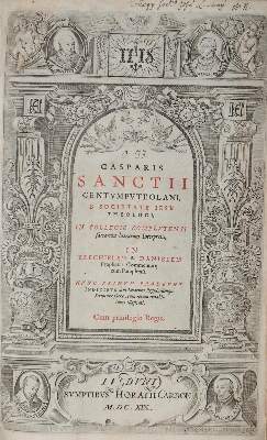 Bild Nr.1: 122-279 Sanchez,G.: (Alte Drucke, Handschriften und Theologie)