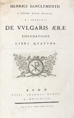 Bild Nr.1: 122-282 Sanclemente,E.: (Alte Drucke, Handschriften und Theologie)