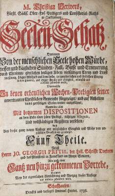 Bild Nr.1: 122-288 Scriver,C.: (Alte Drucke, Handschriften und Theologie)