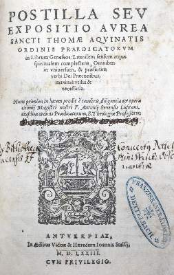 Bild Nr.1: 122-305 Thomas von Aquin.: (Alte Drucke, Handschriften und Theologie)