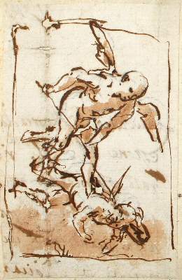 Bild Nr.1: 122-3354 Norditalienischer Zeichner: (Künstlergraphik)