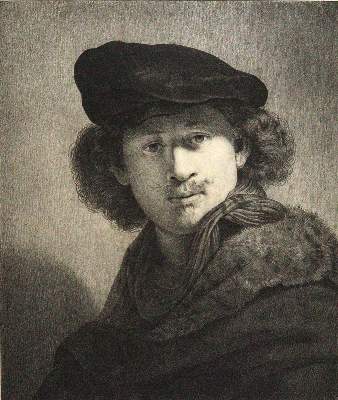 Bild Nr.1: 122-3507 Selbstbildnis.: (Künstlergraphik, Rembrandt)
