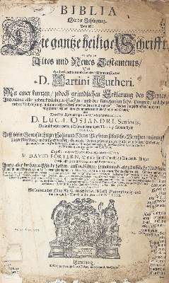 Bild Nr.1: 122-43 Biblia germanica.: (Bibeln)