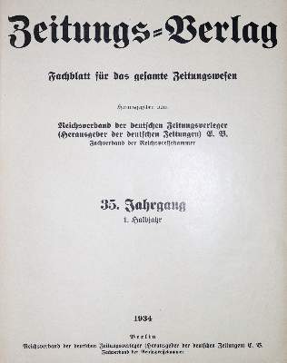 Bild Nr.1: 122-468 Zeitungs-Verlag.: (Zeitschriften und Zeitungen)