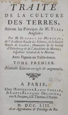 Bild Nr.1: 122-493 Duhamel du Monceau,H.L.: (Land- und Forstwirtschaft, Landwirtschaft)