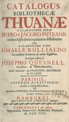 Bild Nr.1: 122-571 Thou,J.A.de.: (Bibliothek)
