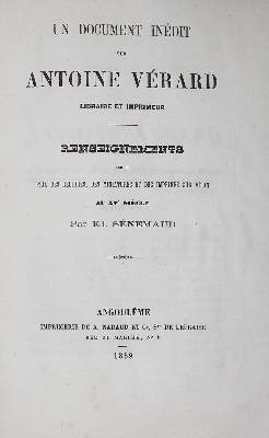 Bild Nr.1: 122-604 Senemaud,E.: (Inkunabeln, Verard)