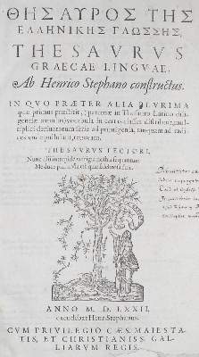 Bild Nr.1: 122-609 Estienne,H.: (Lexika - Wörterbücher - Sprachwissenschaften)