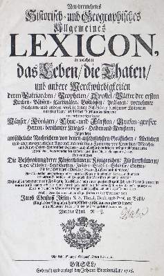 Bild Nr.1: 122-613 Iselin,J.C.: (Lexika - Wörterbücher - Sprachwissenschaften)