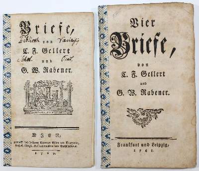 Bild Nr.1: 122-739 Gellert,C.F. u. G.W.Rabener.: (Literatur und illustrierte Bücher bis 19.Jahrhundert)