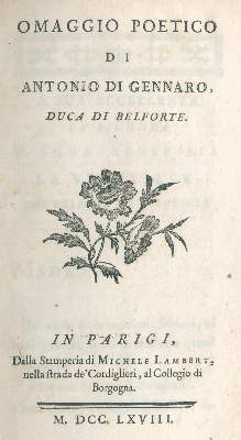 Bild Nr.1: 122-741 Gennaro,A.di.: (Literatur und illustrierte Bücher bis 19.Jahrhundert)