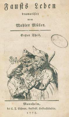 Bild Nr.1: 122-761 Müller,F. (gen. Maler Müller).: (Literatur und illustrierte Bücher bis 19.Jahrhundert)