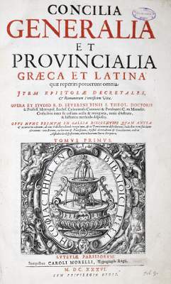 Bild Nr.1: 122-82 Binius,S.: (Alte Drucke, Handschriften und Theologie)