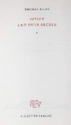 Bild Nr.1: 122-883 Mann,T.: (Literatur und illustrierte Bücher 20.Jahrhundert - Alte Literatur in modernen Ausgaben)