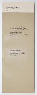 Bild Nr.1: 122-914 Roth,D.: (Literatur und illustrierte Bücher 20.Jahrhundert - Alte Literatur in modernen Ausgaben)