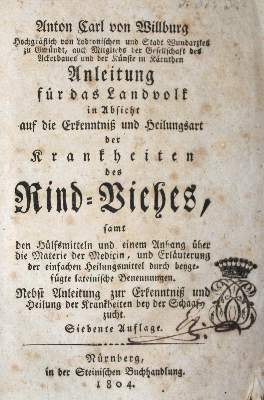 Bild Nr.1: 122-966 Willburg,A.C.v.: (Medizin, Veterinärmedizin)
